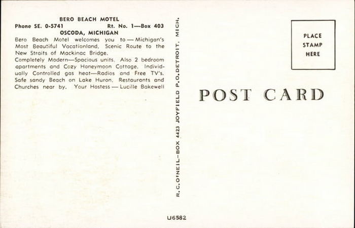 Pines on the Lake (Bero Beach Motel) - Vintage Postcard (newer photo)